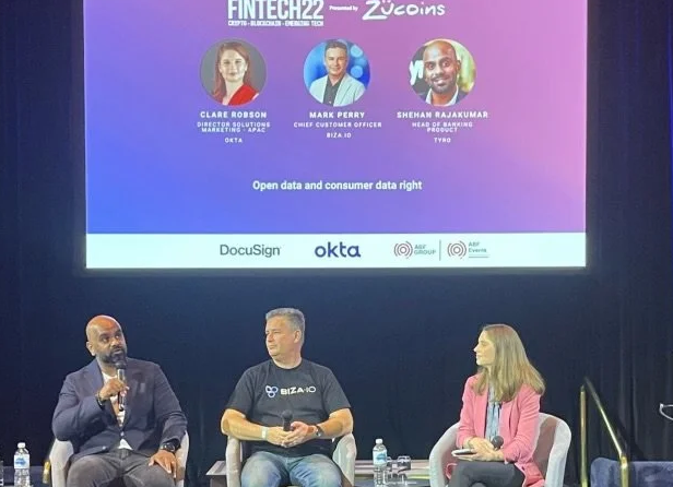 Mark Perry on panel at Fintech22 2022